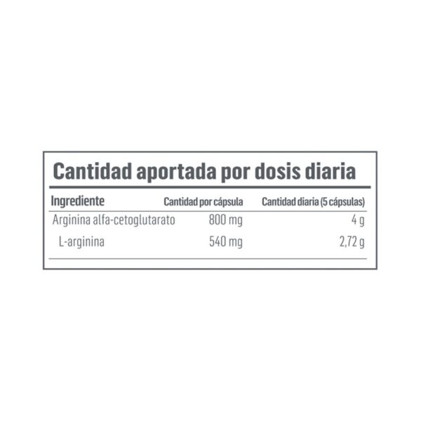 AAKG ARGININE | AMINOÁCIDOS | 120 CÁPSULAS - Imagen 2