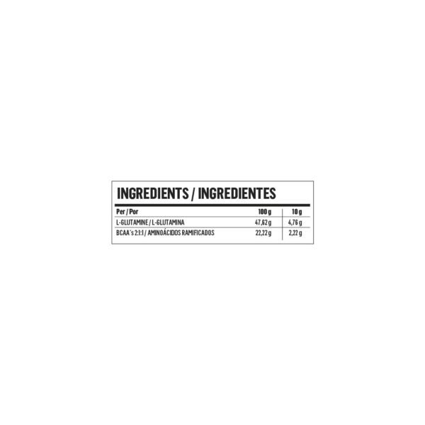 BCAA + GLUTAMINE | AMINOÁCIDOS + GLUTAMINA | 315GR - Imagen 2