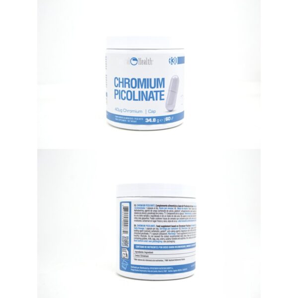 CHROMIUM PICOLINATO | PICOLINATO DE CROMO | 60 CÁPSULAS - Imagen 3