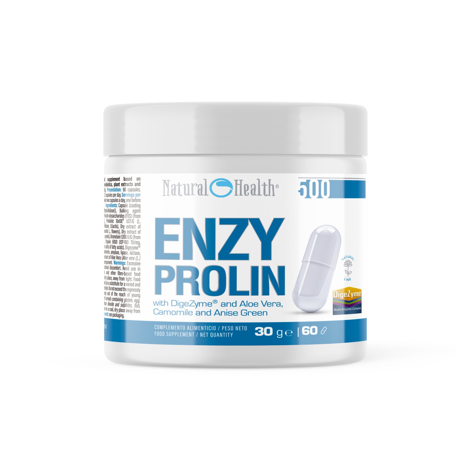 ENZYPROLIN DYGEZYME® | ENZIMAS DIGESTIVAS | 60 CÁPSULAS