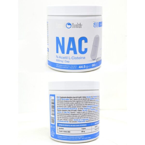 NAC 600mg | N-ACETILCISTEÍNA | 60 CÁPSULAS - Imagen 3