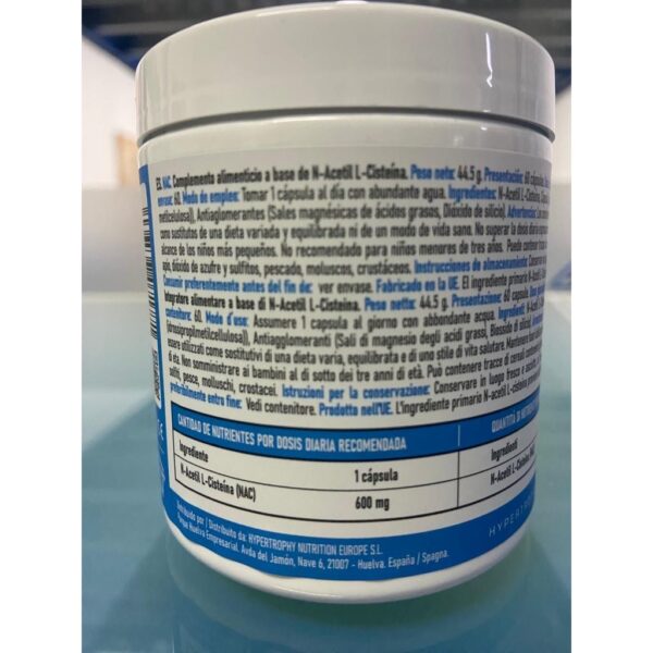 NAC 600mg | N-ACETILCISTEÍNA | 60 CÁPSULAS - Imagen 2