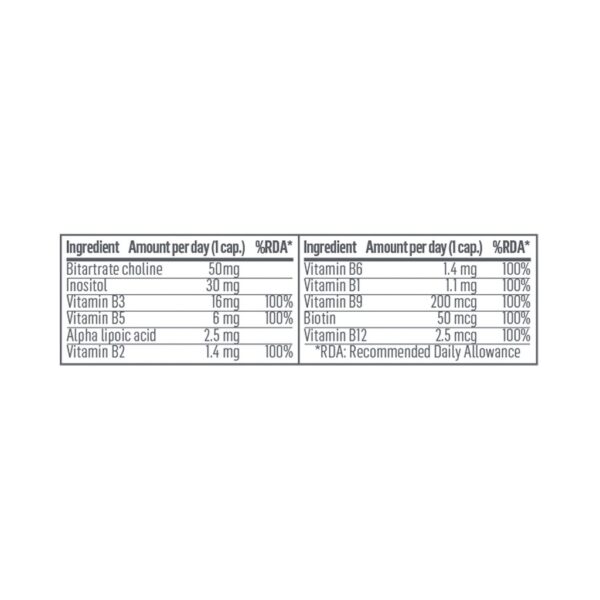 VIT B COMPLEX | COMPLEJO MULTIVITAMÍNICO | 60 CÁPSULAS - Imagen 3