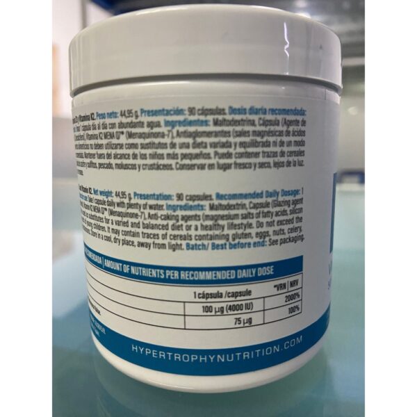 VITAMIN D3+K2 90 CÁPSULAS - Imagen 3
