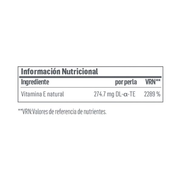 VITAMINA E | 60 CÁPSULAS - Imagen 2