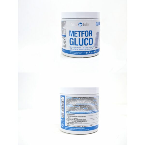METFORGLUCO | INHIBIDOR DE GLUCOSA NATURAL | 90 CÁPSULAS - Imagen 2