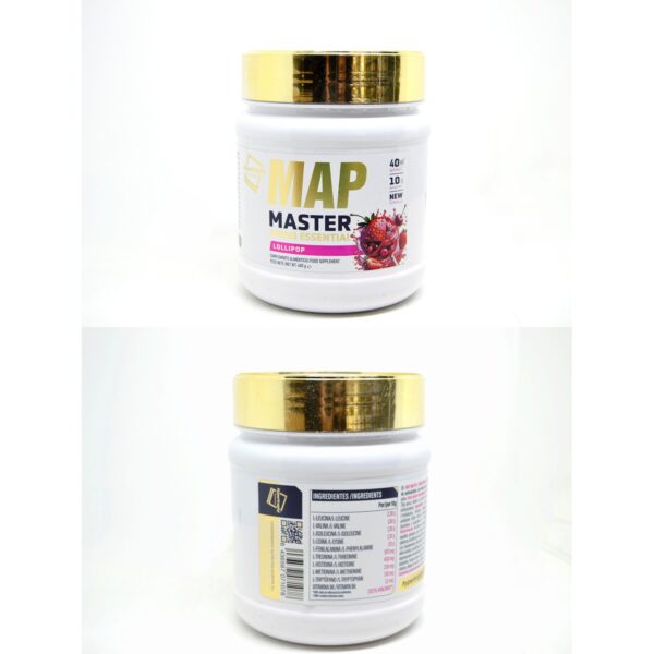 AMINOÁCIDOS ESENCIALES + VITAMINA B6 | MASTER MAP | 400gr - Imagen 2